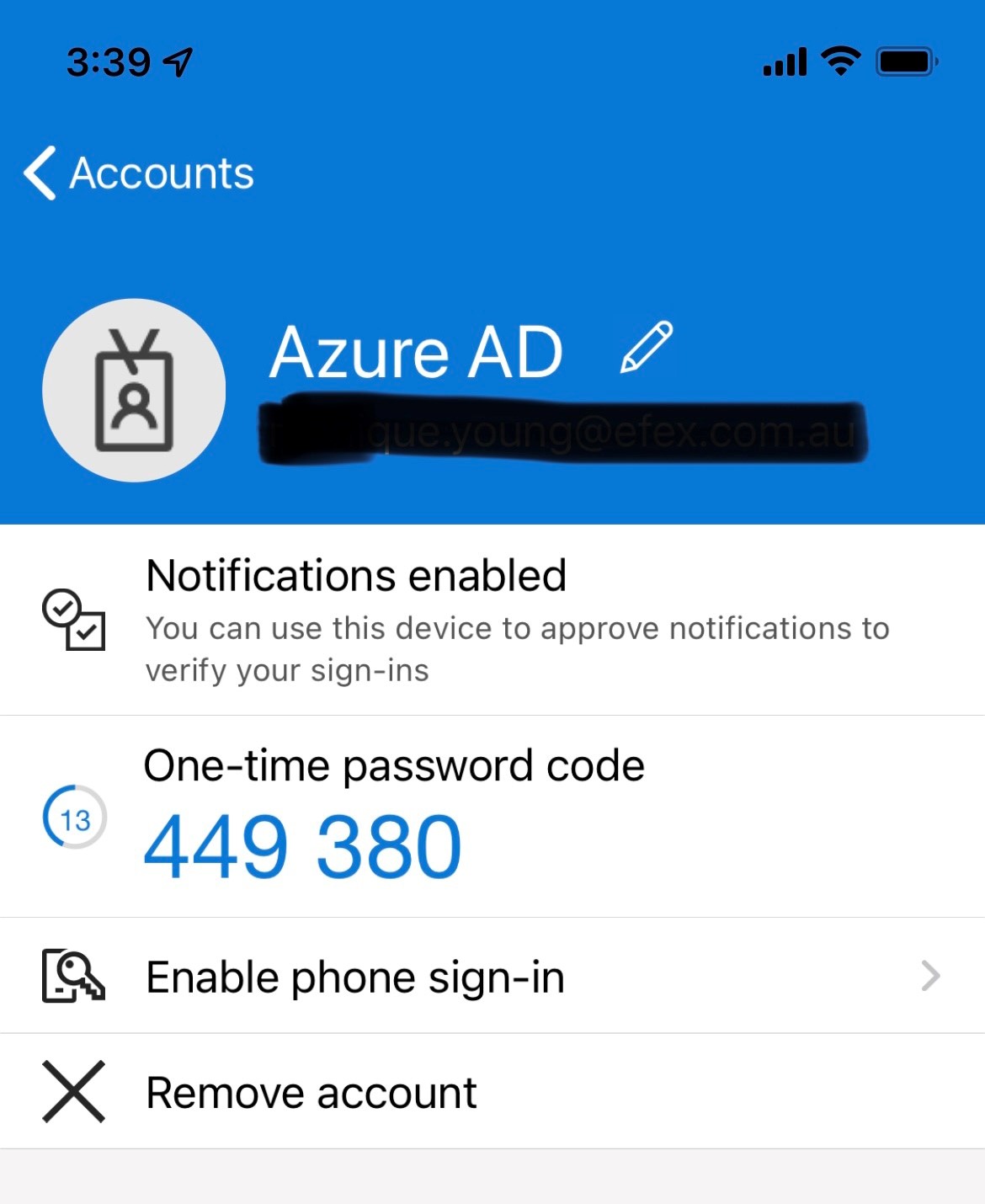 how to find my microsoft authenticator code